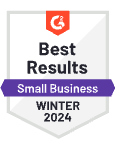 G2 Best Results Small Business Winter 2024
